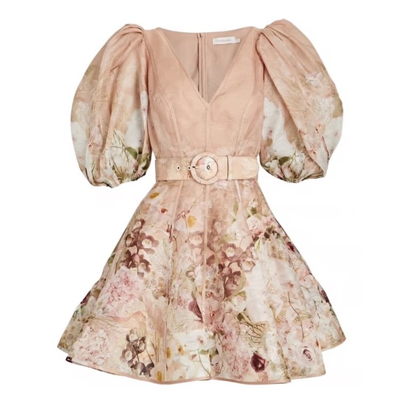 Zimmerman Dancer Puff Blush Dress US 4 / AU 0 - Picture 3 of 4